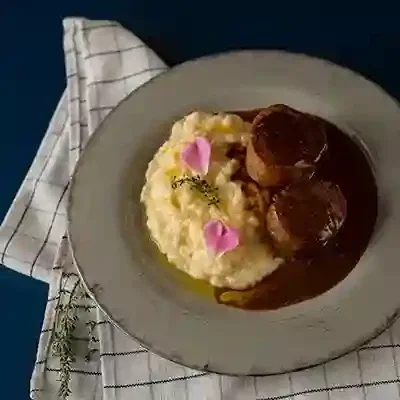 Medalhão de Filé com Risoto Parmegiano