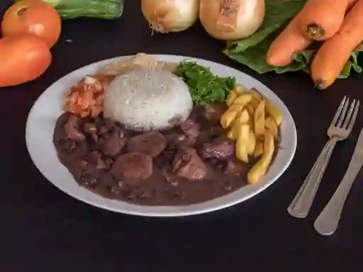 Foto do prato Feijoada Magra com Arroz Fritas